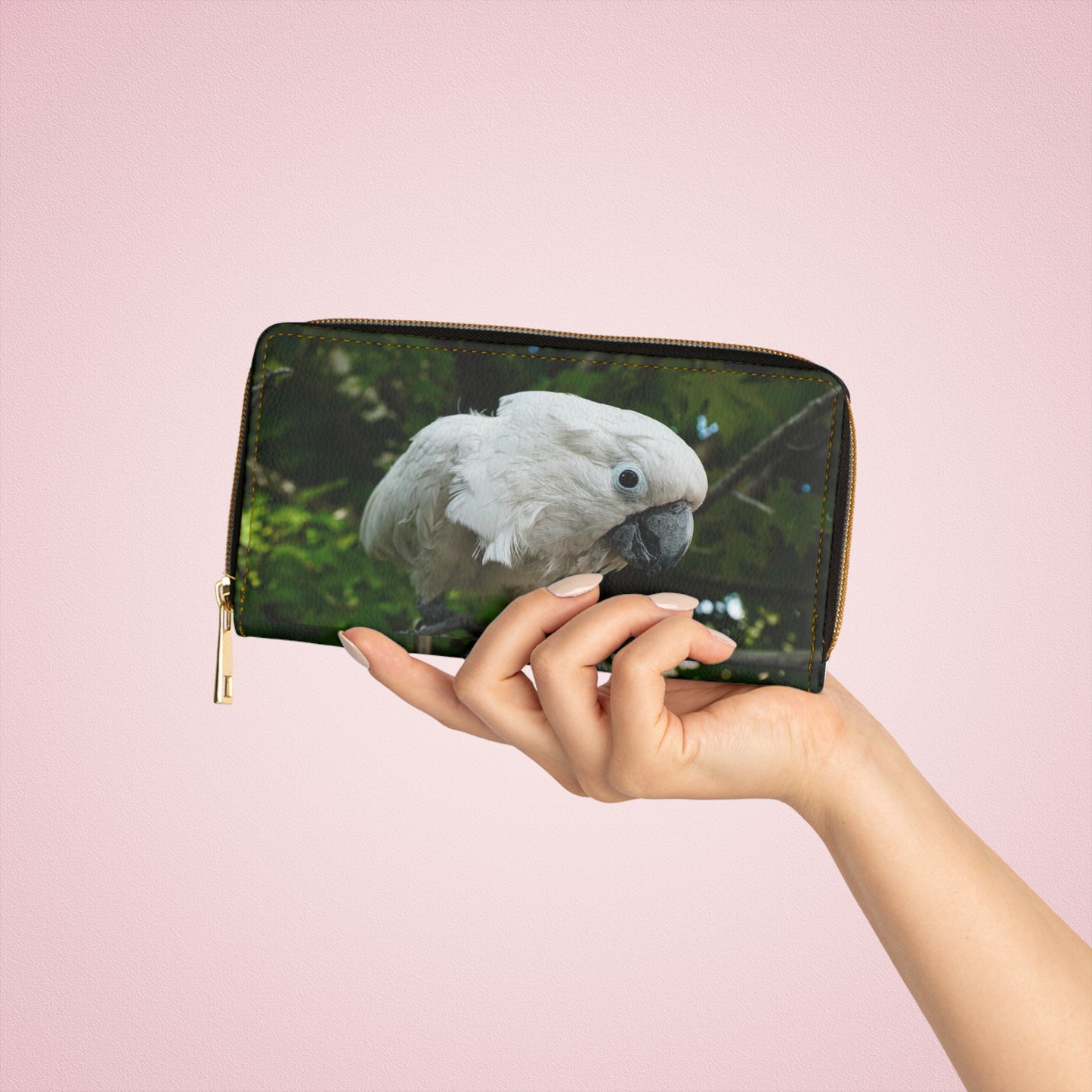 Umbrella Cockatoo Zipper Wallet
