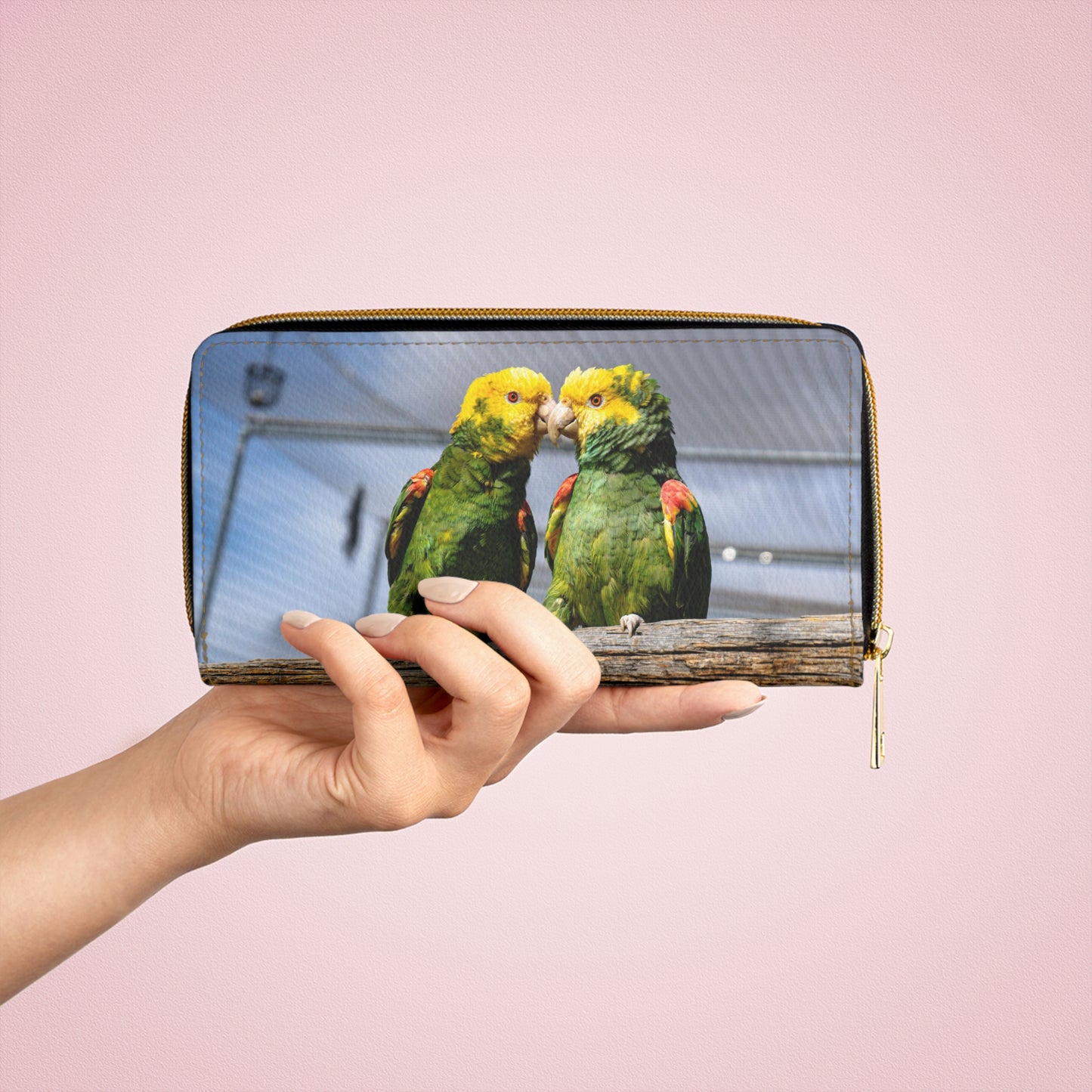 Amazon Parrot Zipper Wallet