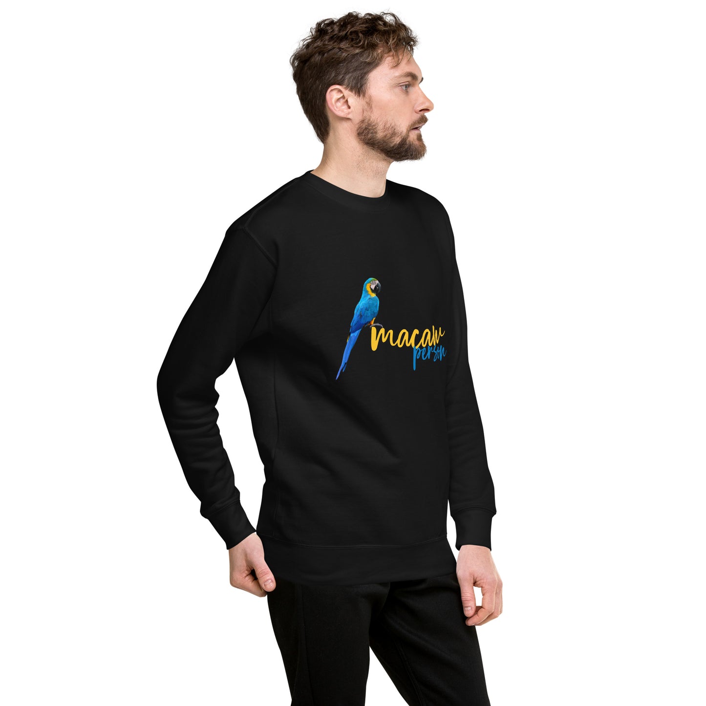 Macaw Person - Unisex Premium Sweatshirt