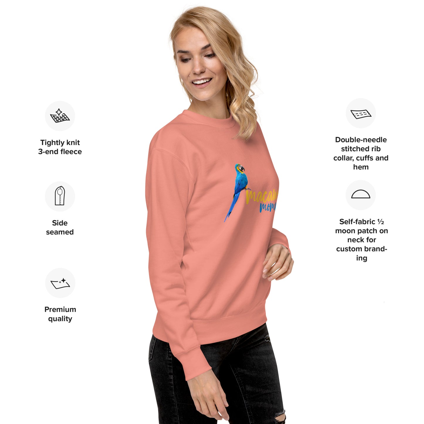 Macaw Momma Unisex Premium Sweatshirt