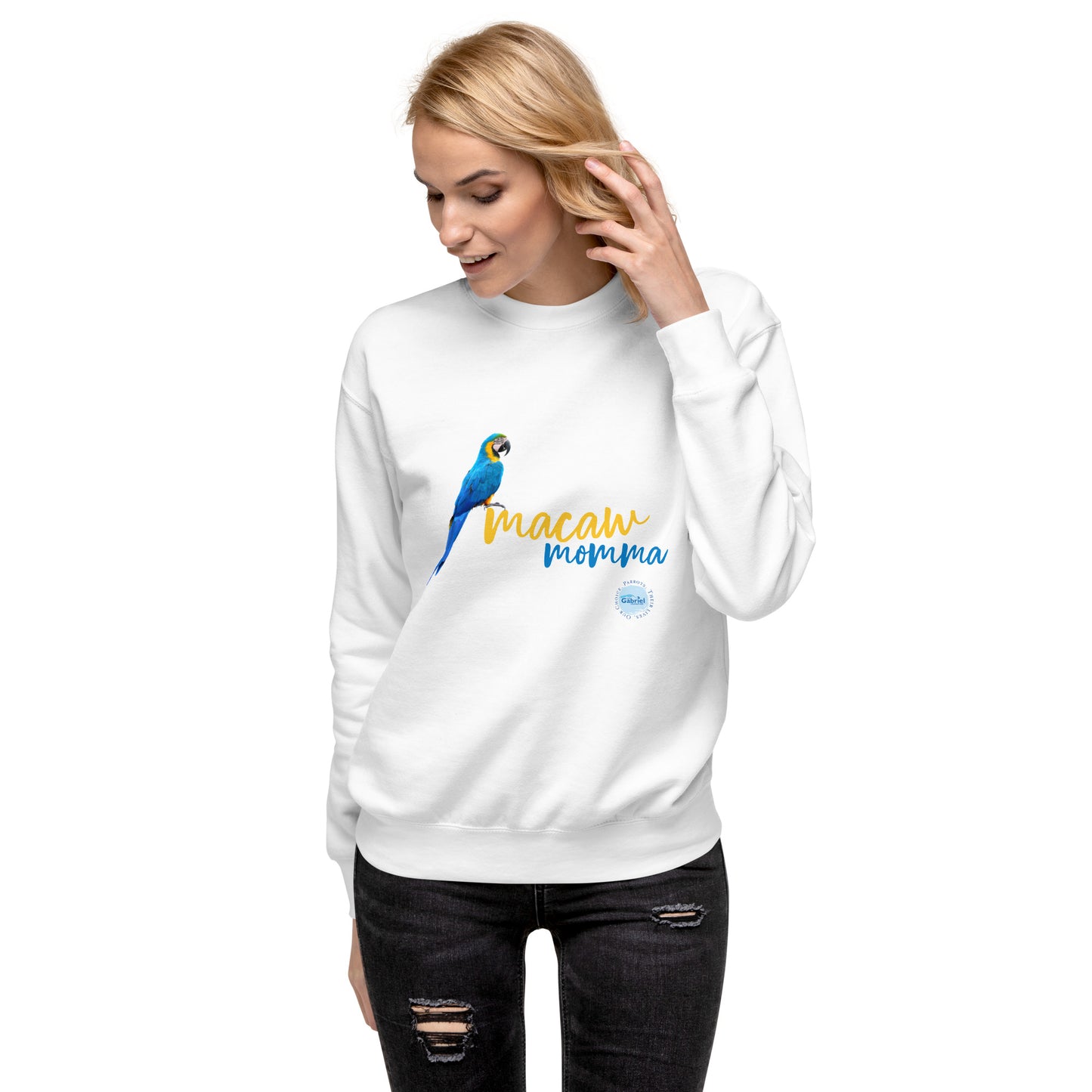 Macaw Momma Unisex Premium Sweatshirt