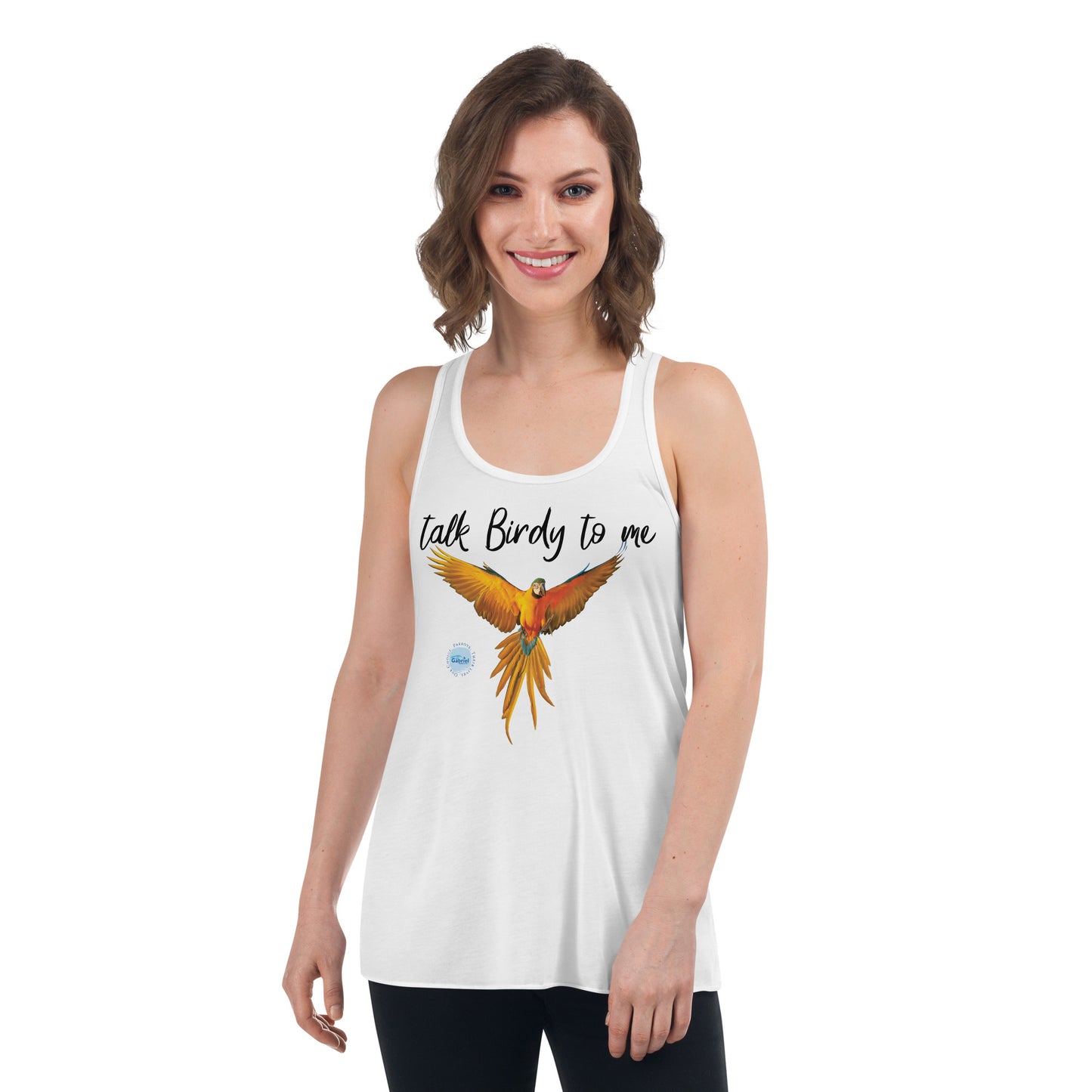 Talk Birdy to Me - Women's Flowy Racerback Tank