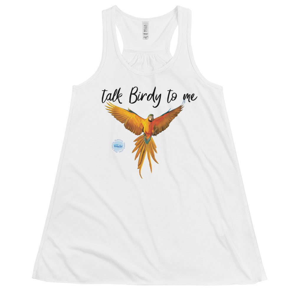 Talk Birdy to Me - Women's Flowy Racerback Tank