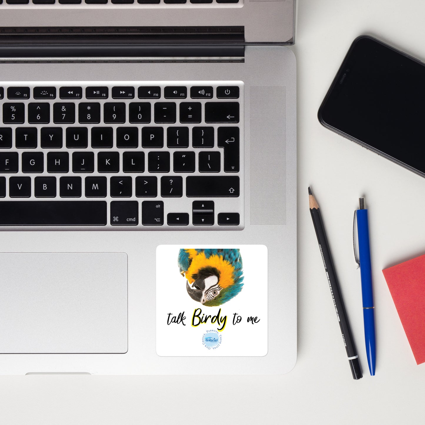 Talk Birdy to Me - Macaw Sticker