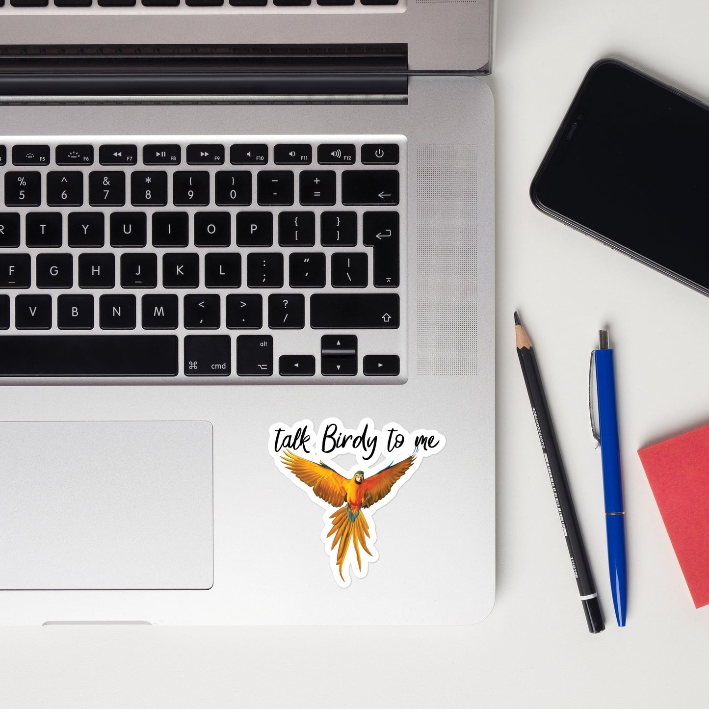Talk Birdy to me Sticker- Macaw Wings