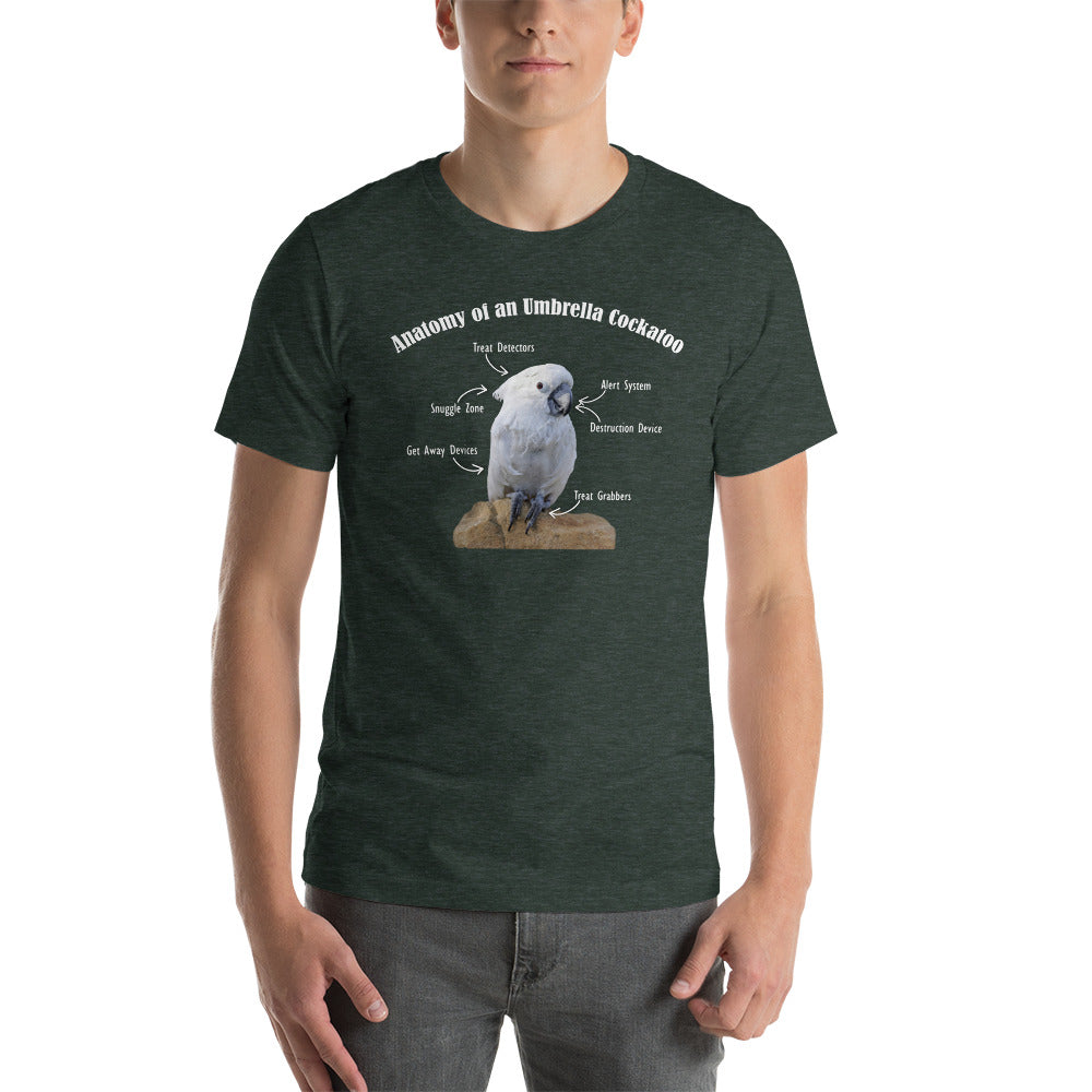 Anatomy of an Umbrella Cockatoo - Short Sleeve Tee