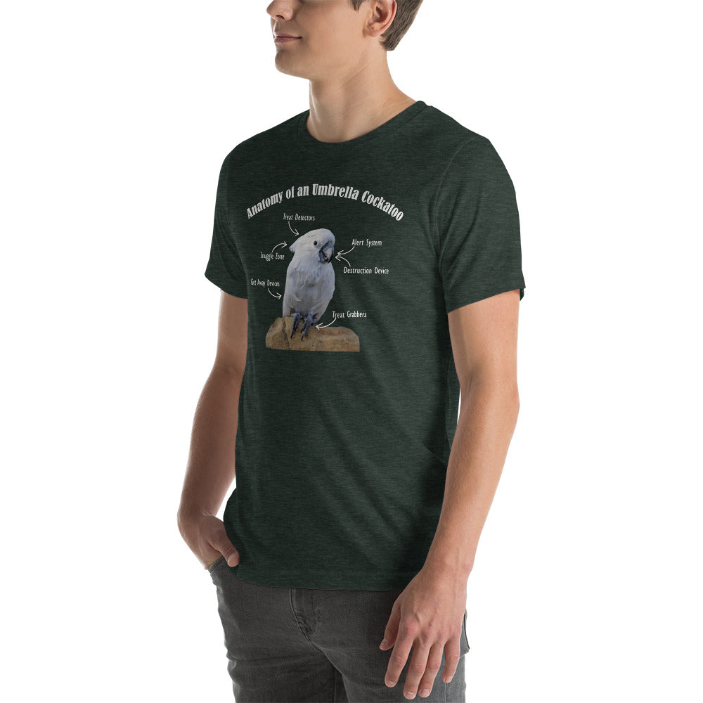 Anatomy of an Umbrella Cockatoo - Short Sleeve Tee