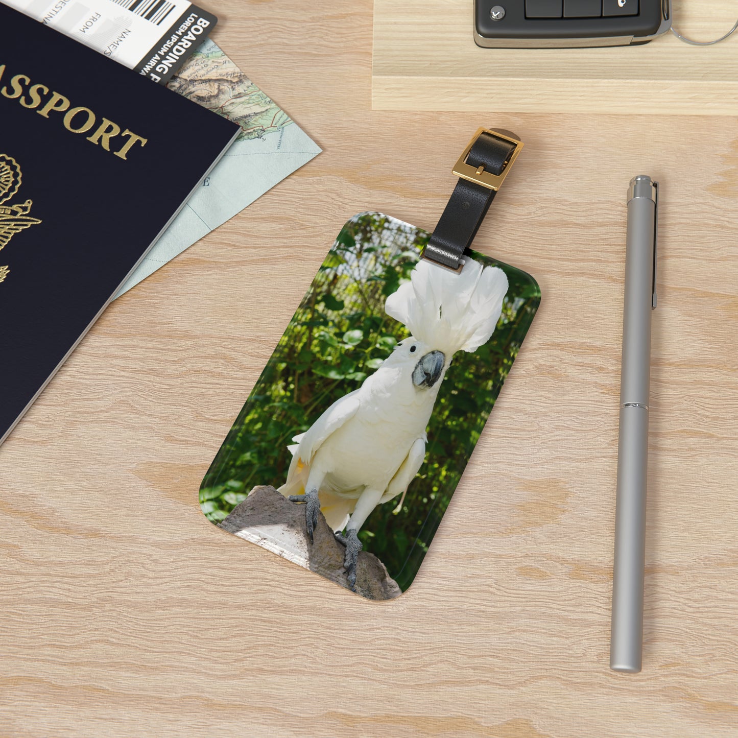 Cockatoo Luggage Tag