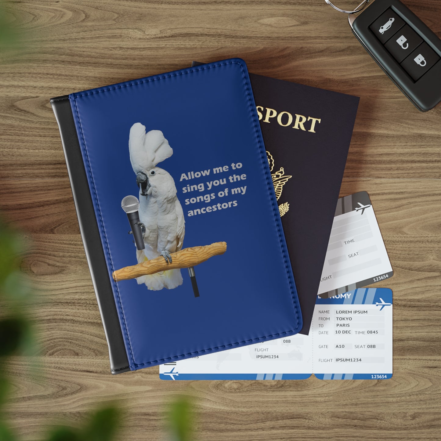 Cockatoo Passport Cover