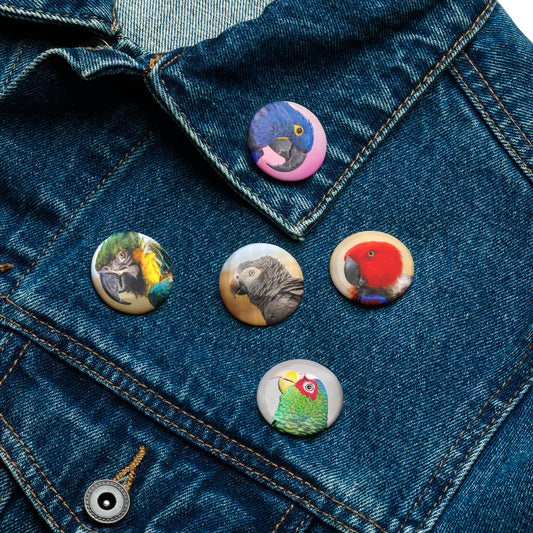 Set of Birdy Pin Buttons!