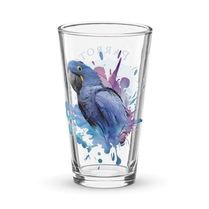 Hyacinth Macaw and Logo Pint Glass