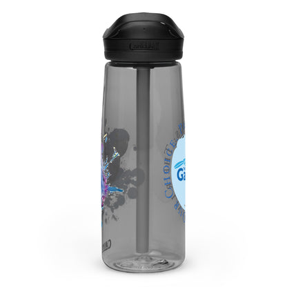 Hyacinth Macaw and Logo Water Bottle