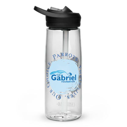 Hyacinth Macaw and Logo Water Bottle