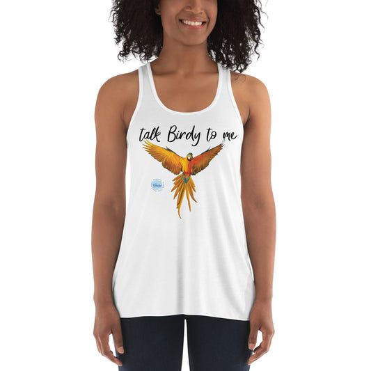 Talk Birdy to Me - Women's Flowy Racerback Tank