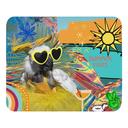 Summer Vibes Cockatoo Mouse Pad