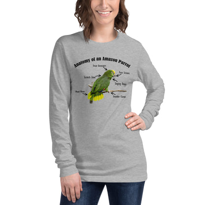 Anatomy of an Amazon Parrot - Long Sleeve Shirt