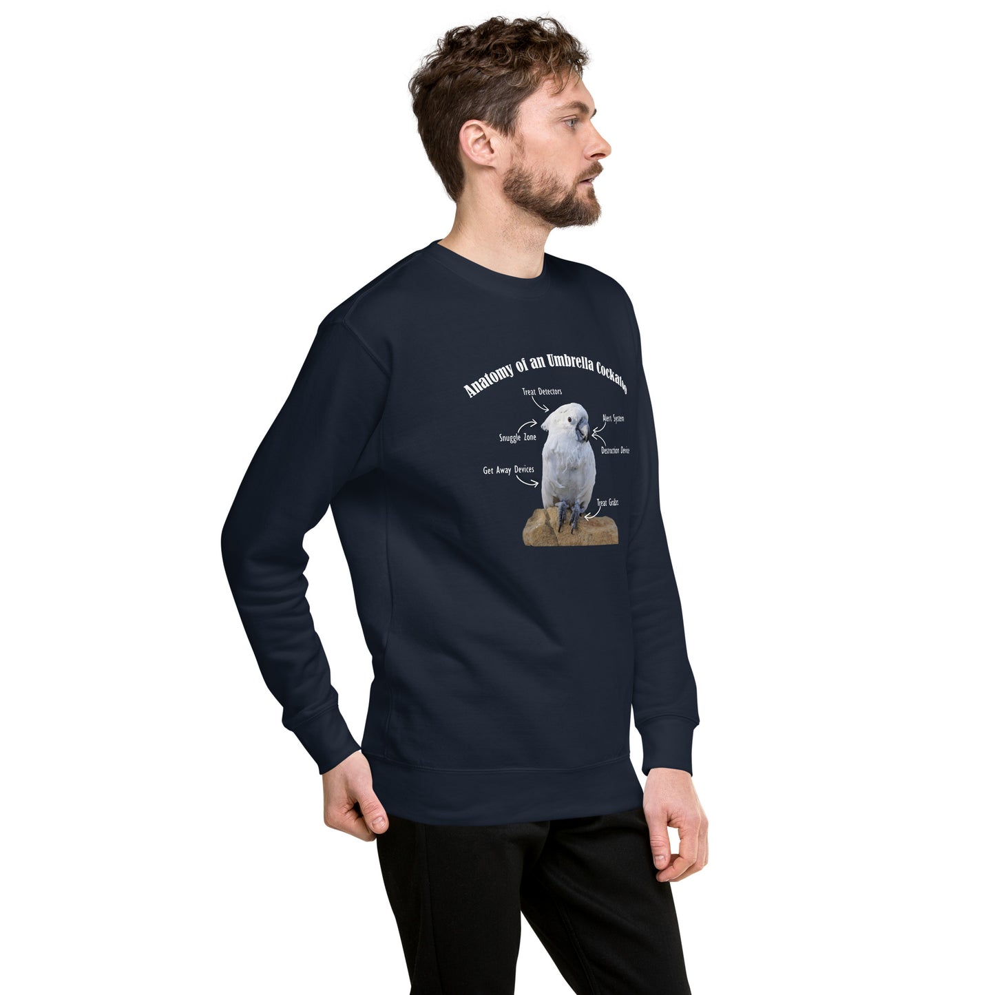 Anatomy of an Umbrella Cockatoo - Sweatshirt