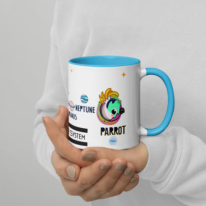 Planet Parrot - Mug with Color Inside