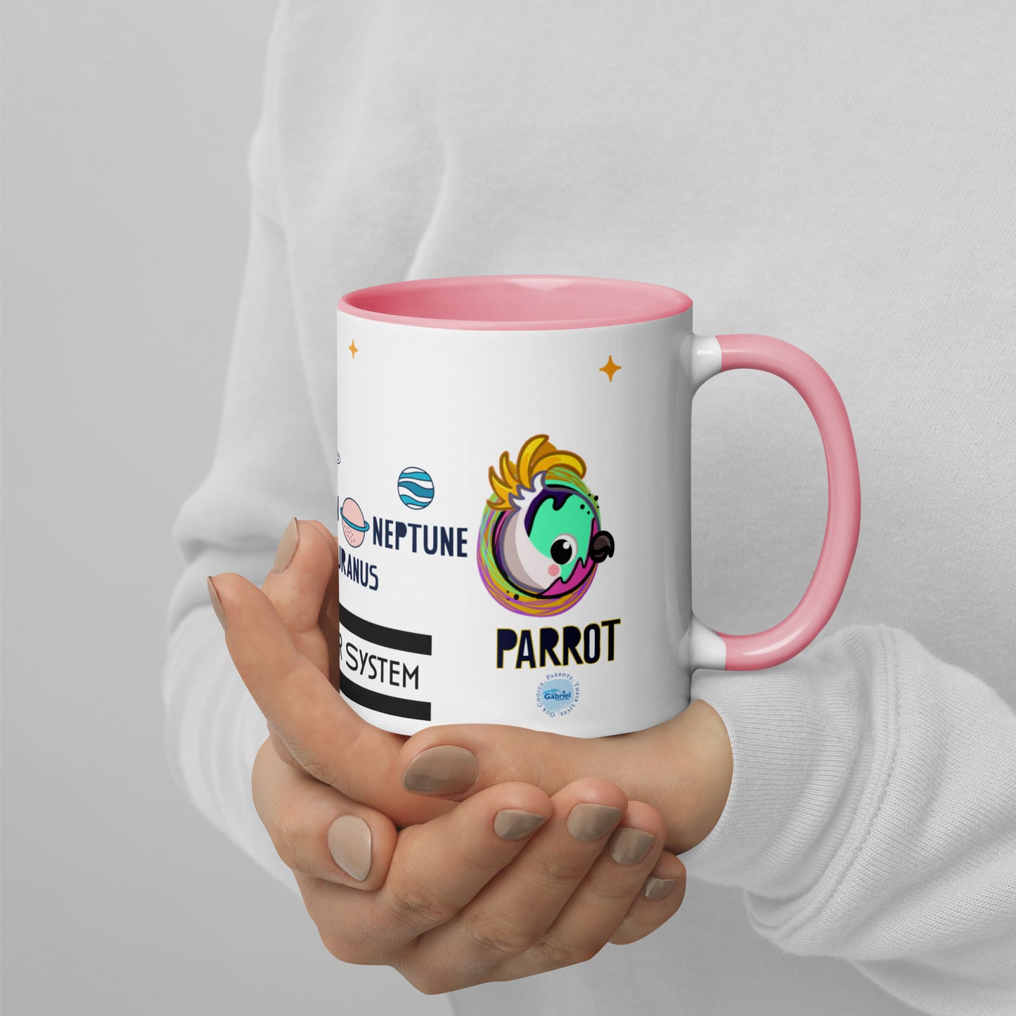 Planet Parrot - Mug with Color Inside