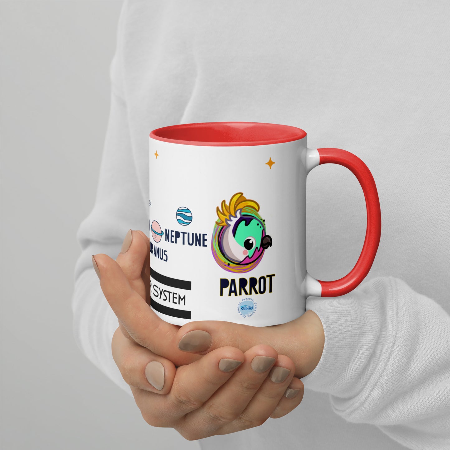 Planet Parrot - Mug with Color Inside