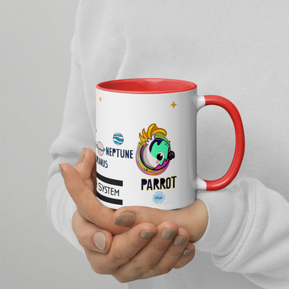Planet Parrot - Mug with Color Inside