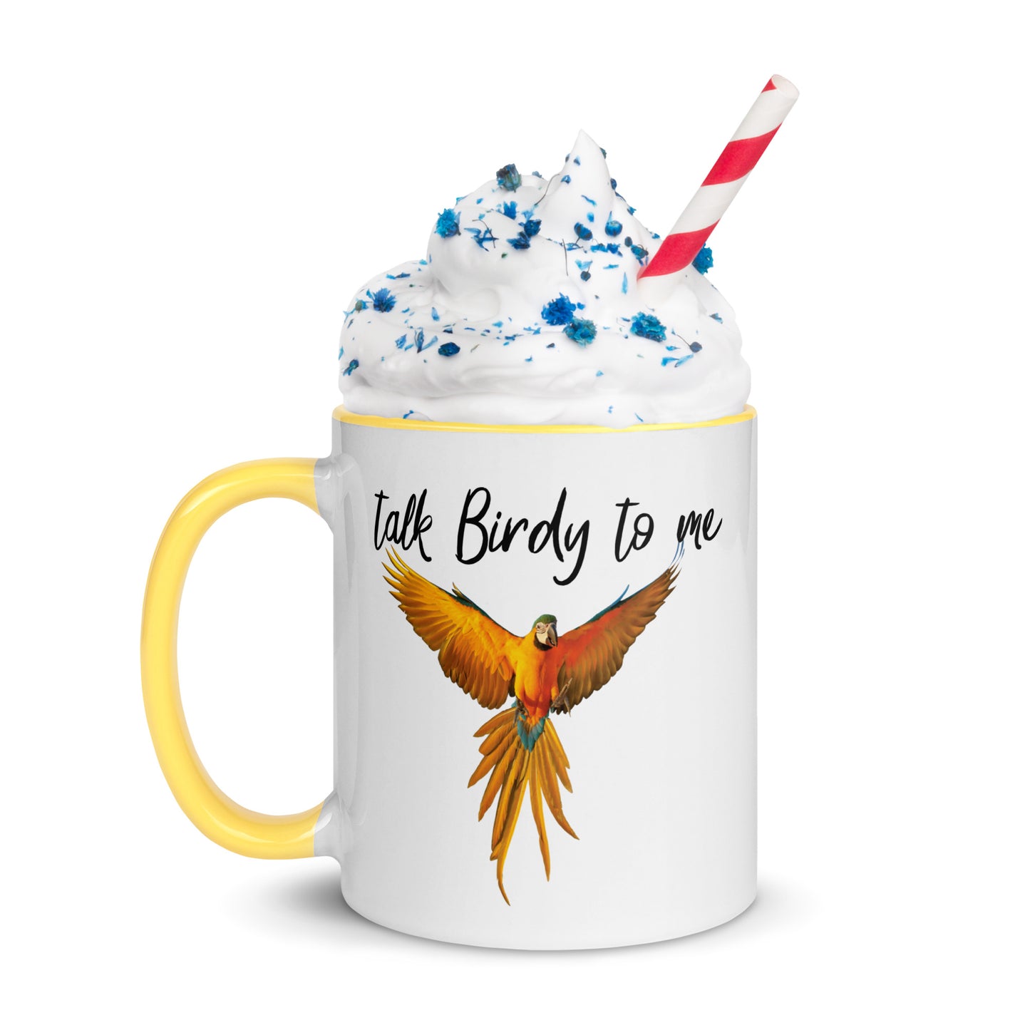Talk Birdy to Me Mug with Color Inside