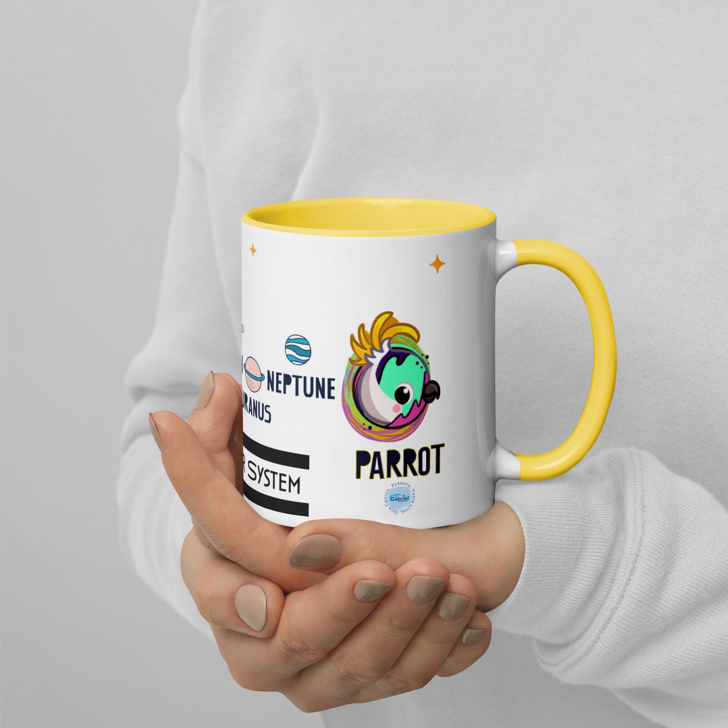 Planet Parrot - Mug with Color Inside