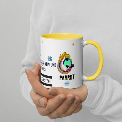 Planet Parrot - Mug with Color Inside