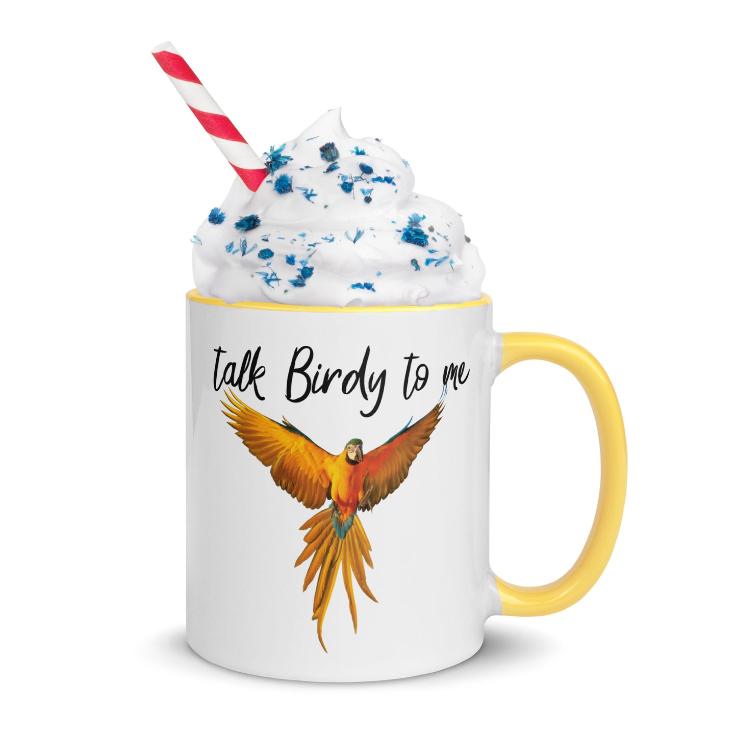 Talk Birdy to Me Mug with Color Inside